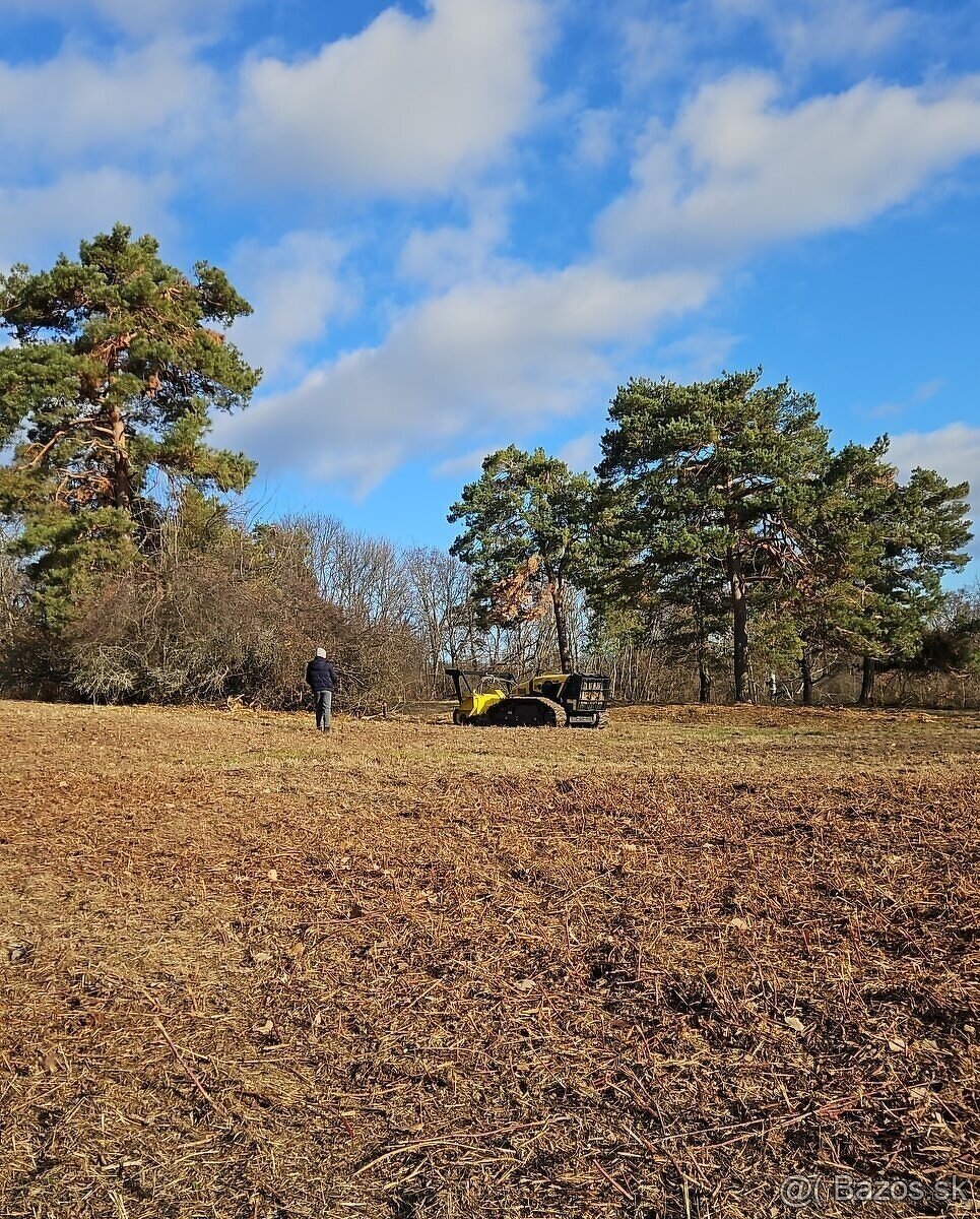 Čistenie pozemkov od naletovych drevín lesná fréza - 7