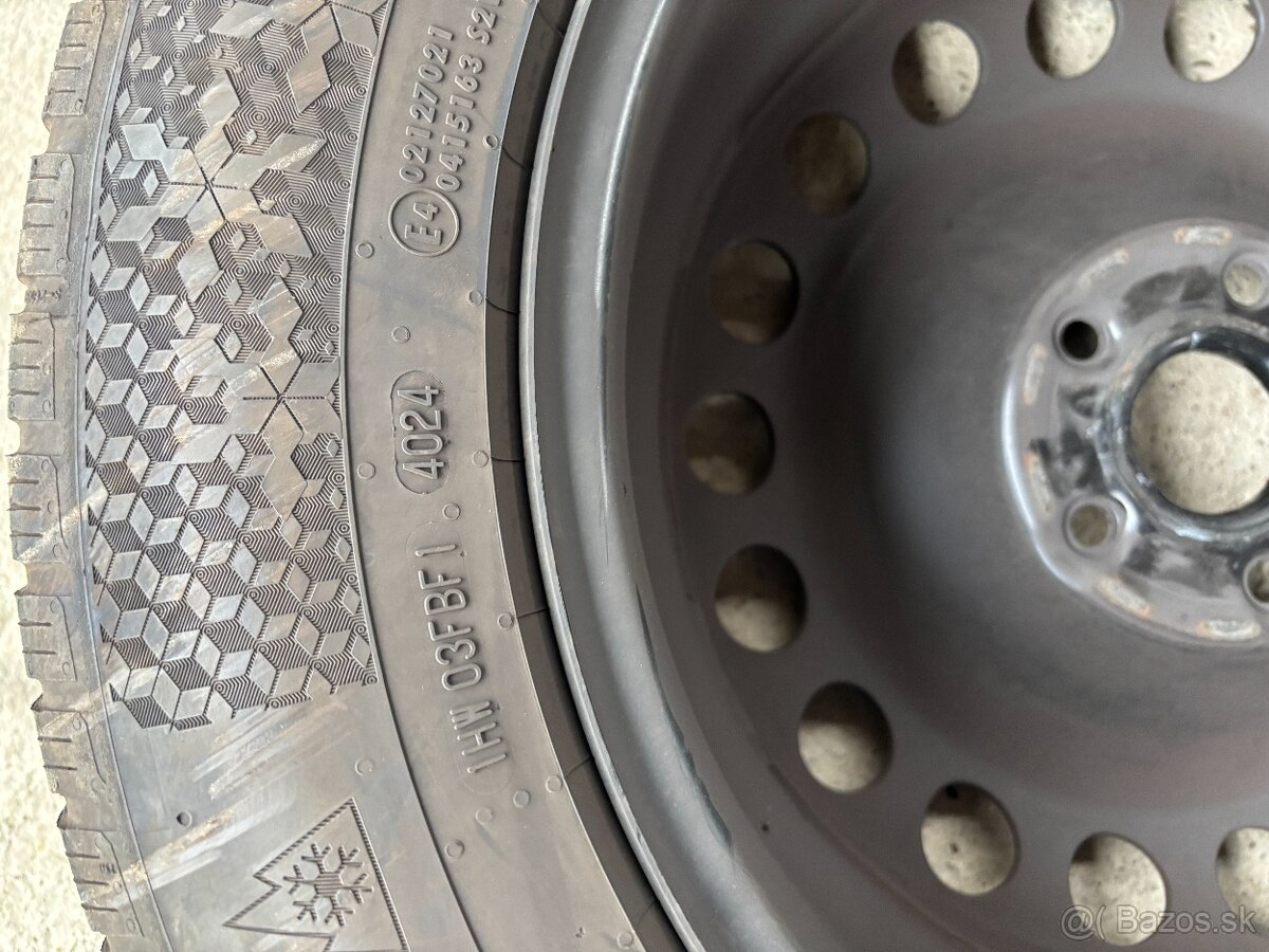 Zimné pneumatiky 215/65 R17 + Plechové disky 5x112 - 7