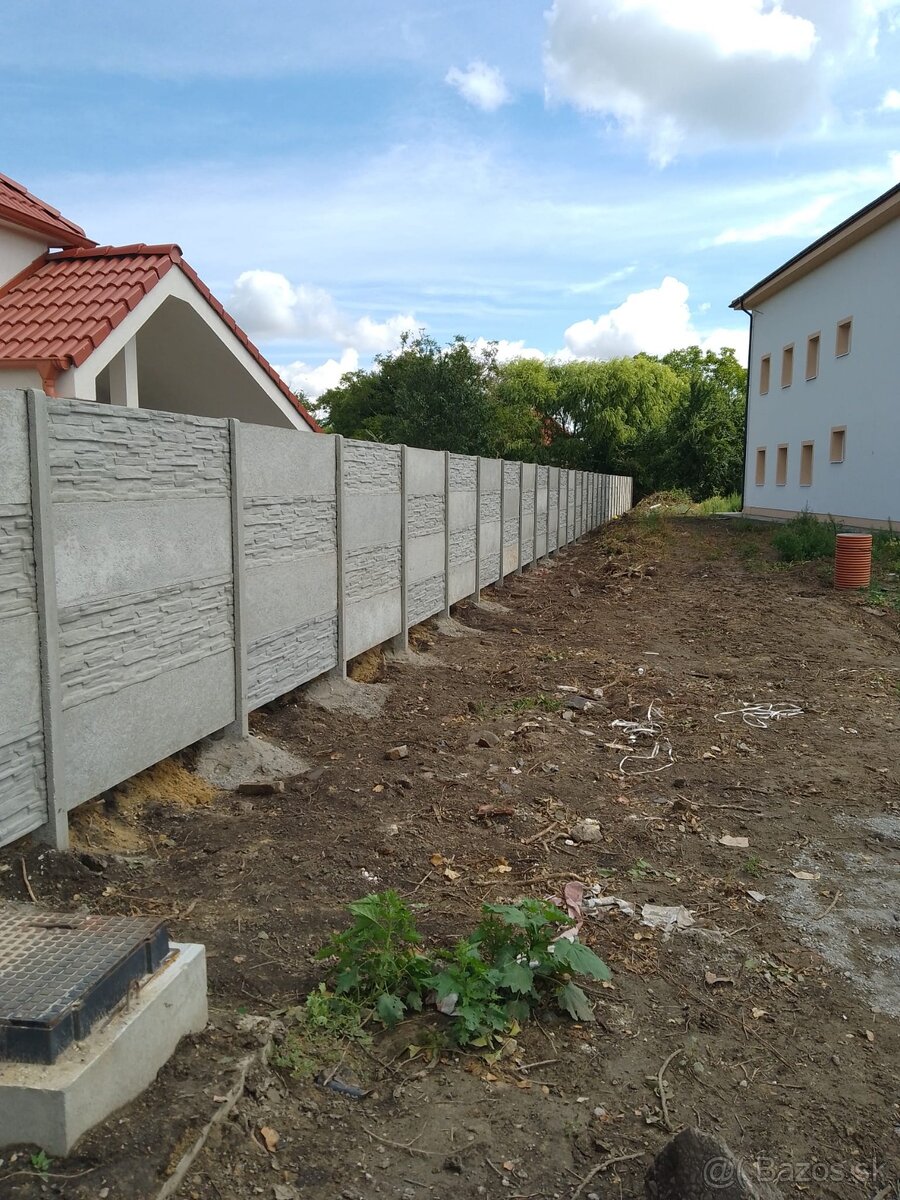 Betónové ploty, výroba, montáž - 7