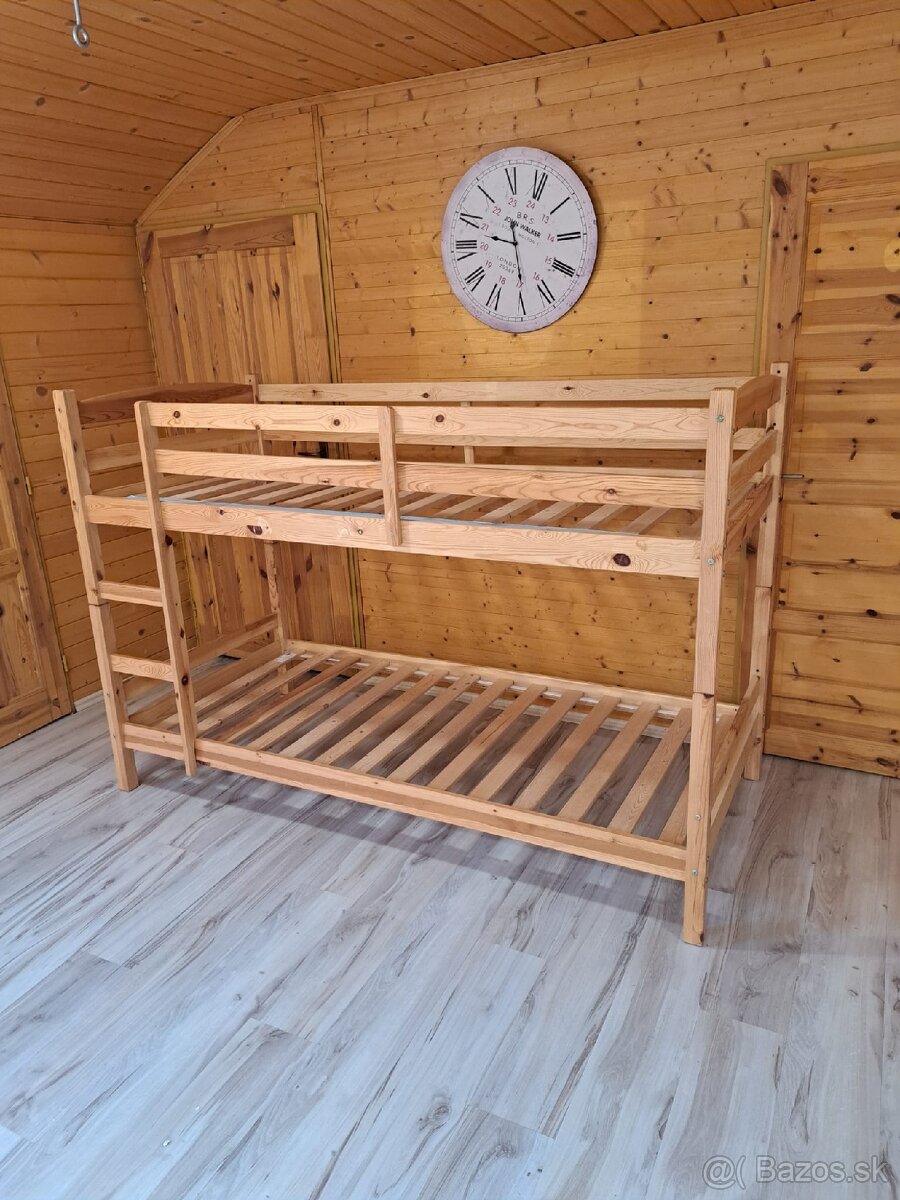 Poschodová posteľ 90x200cm s matracmi - 7