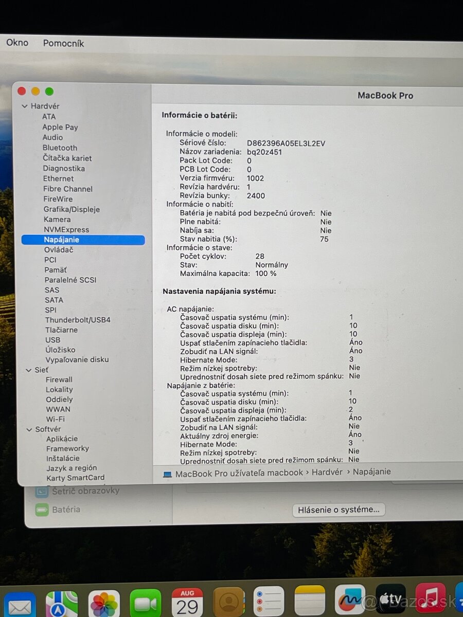 Dobrý deň Ponúkam na predaj Apple MacBook PRO M2 256GB - 7