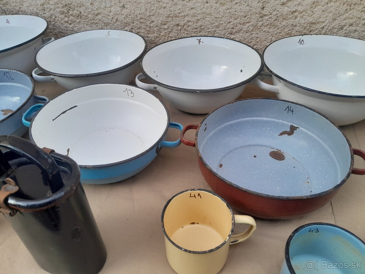 Smaltované riady chalupárske dekorácie . - 7