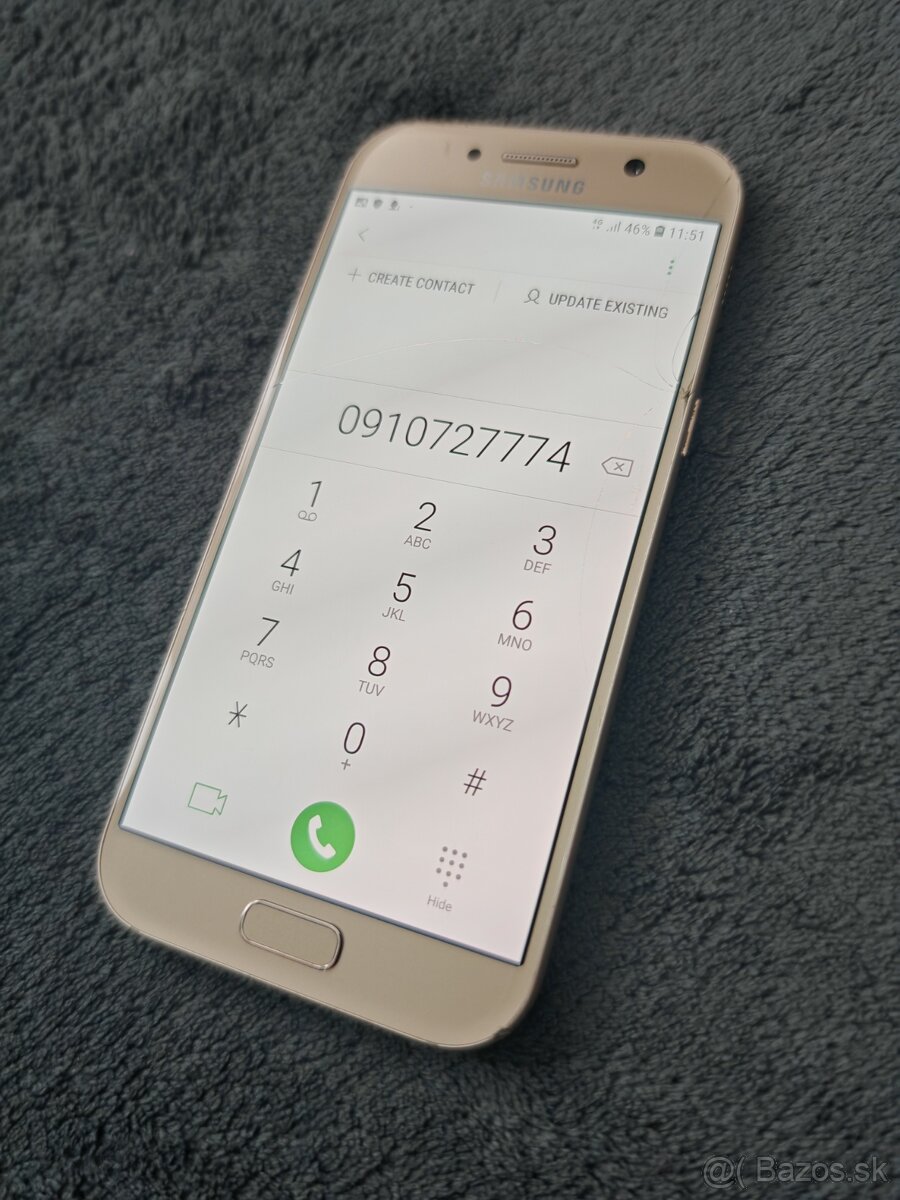 Samsung Galaxy A5 2017 gold prasknuté - 7