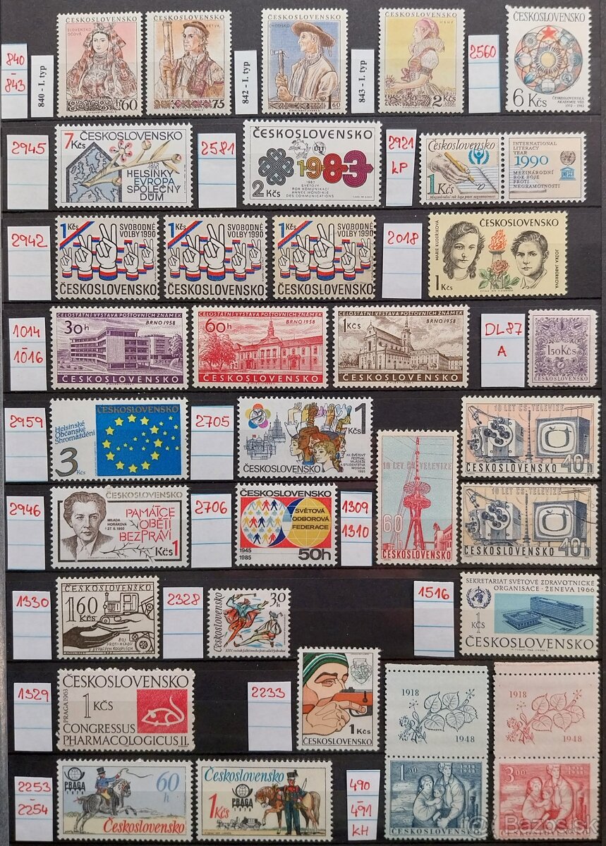 Známky ČESKOSLOVENSKO – 2 - 7