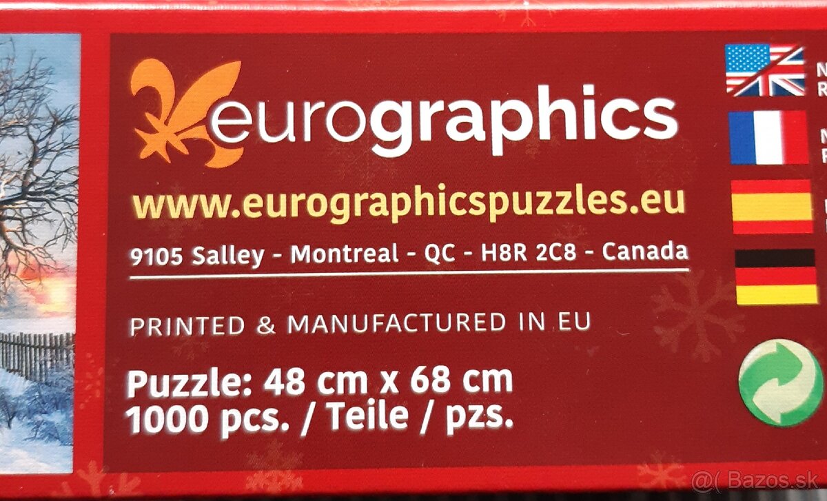 Puzzle 1000 dielikov zn. Eurographics - 7