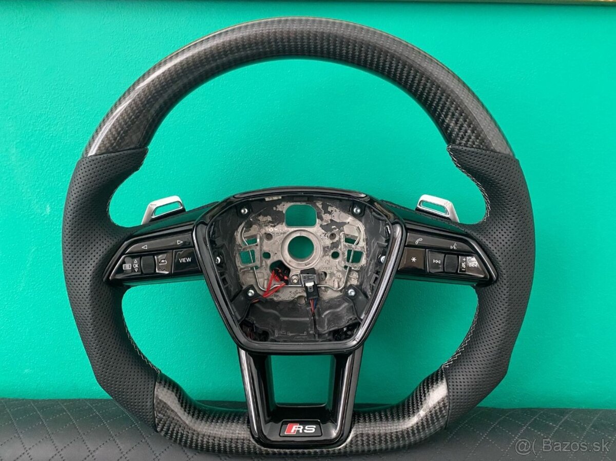 -AUDI VOLANT KARBONOVY A6 A7 C8 Q8 S8 SQ8 E-TRON - 7