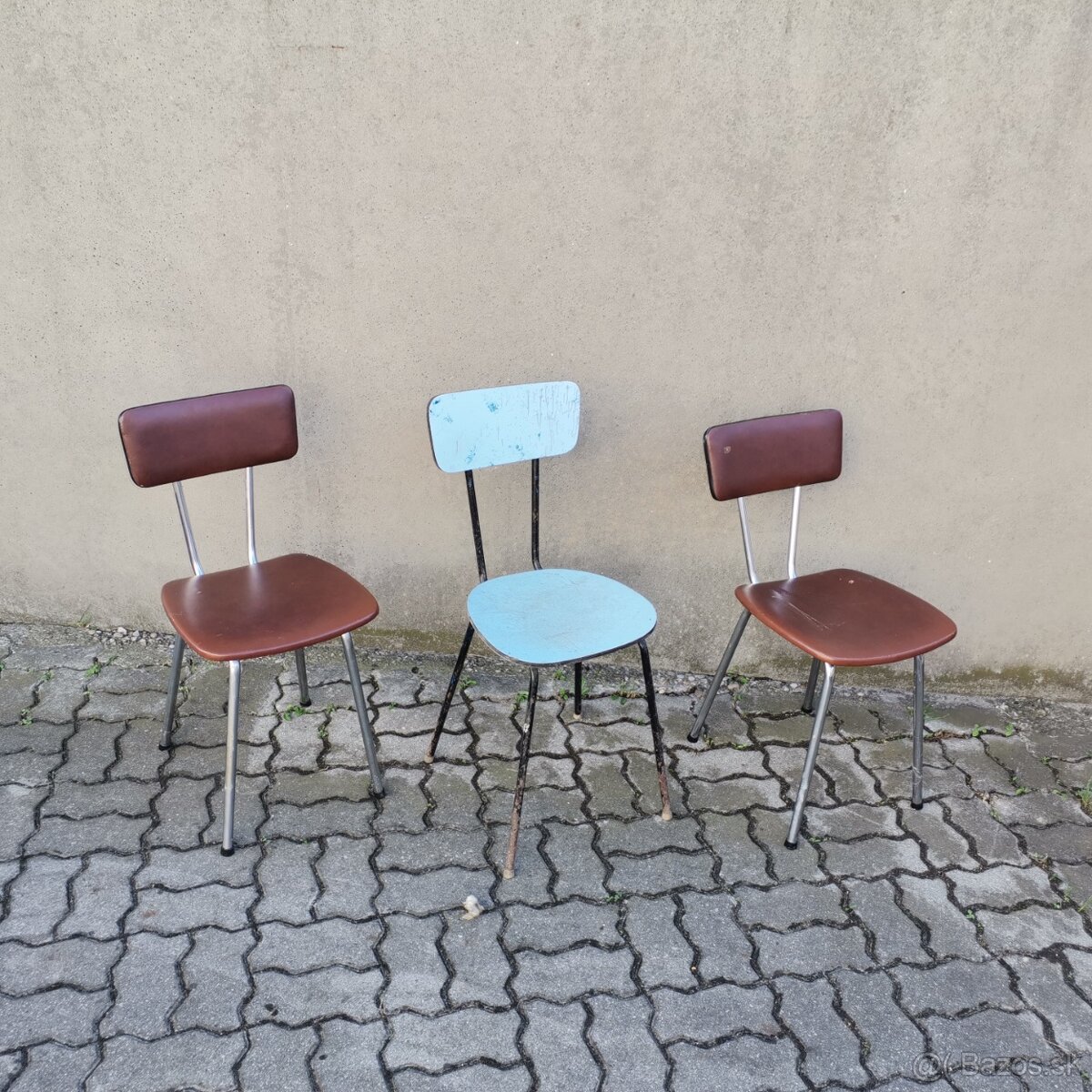 Retro stoličky kovové Vintage - 7