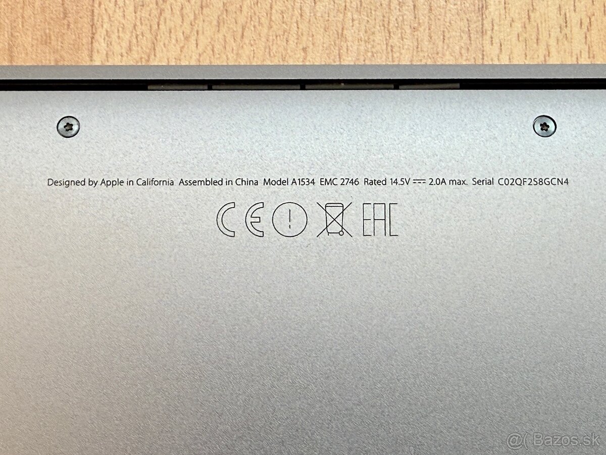 MacBook 12" 1.2GHz,2j/8GB/512GB, NOVÁ BATERKA, TOP STAV - 7