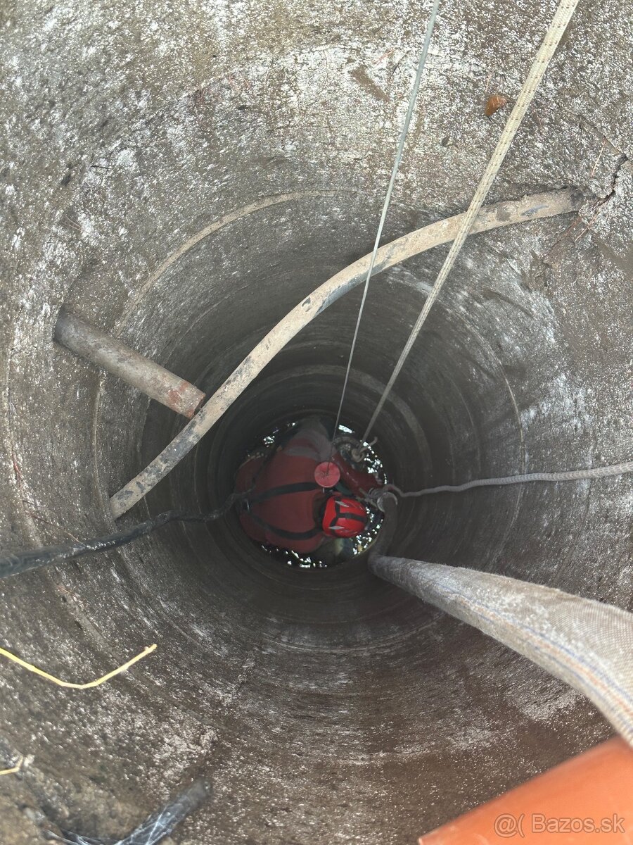 Čistenie studní, osádzanie skruží, napojenie studne - 7