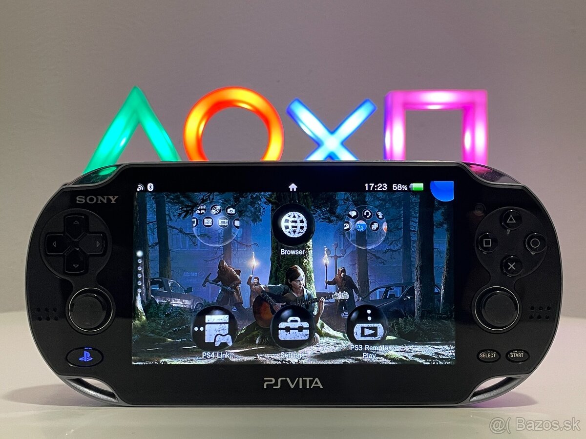 PS Vita Crystal Black OLED 256 GB 5000 hier -komplet balenie - 7