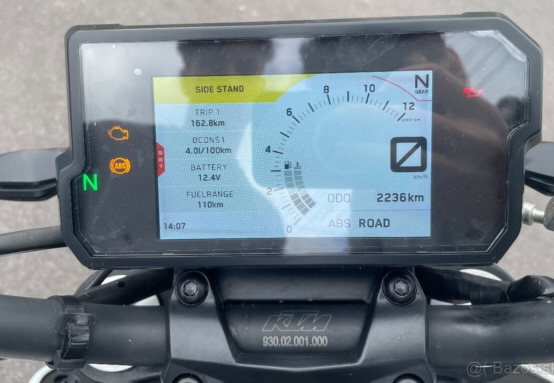 KTM Duke 390 2022 ful Led naj.2600km SK povod ABS - 7