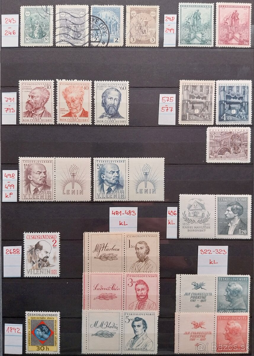 Známky ČESKOSLOVENSKO – 3 - 7