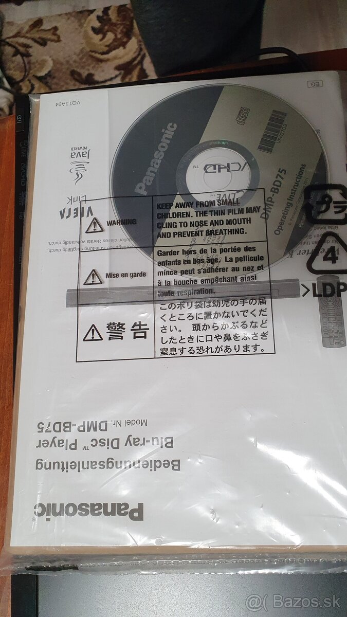 Panasonic DVP BD 75 BluRay Prehrávač TOP stav. - 7