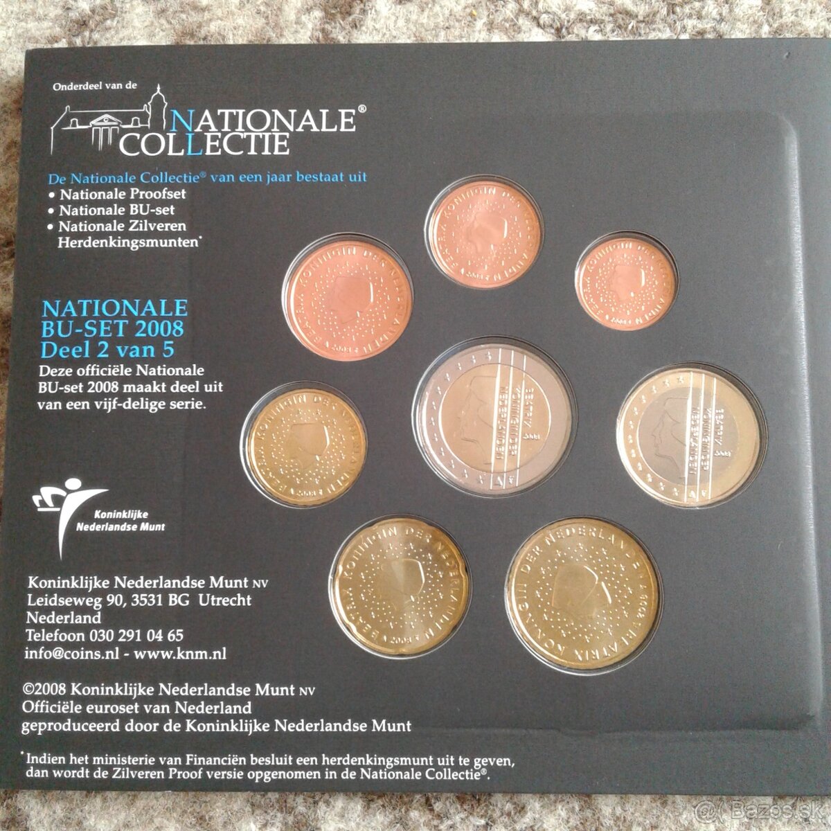 Euromince sada Holandsko 2007 - 2011 - 7