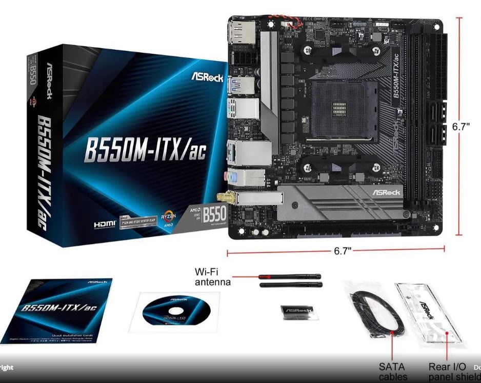 ASRock B550M - ITX/ac - 7