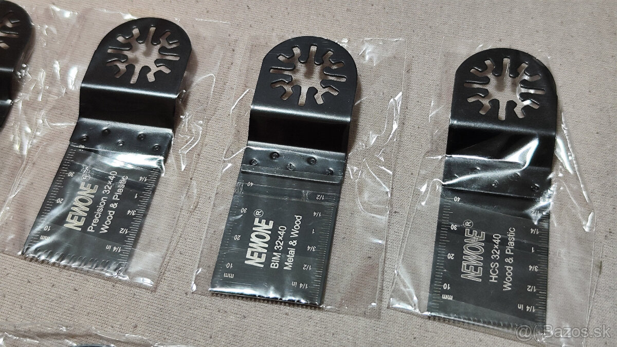 Sada 9ks nástavcov pre oscilačnú brúsku - 7