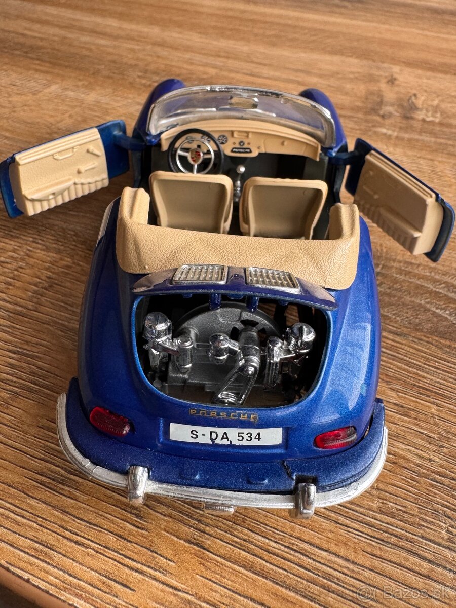 Sběratelský kovový model Porsche 356 B (1961). - 7