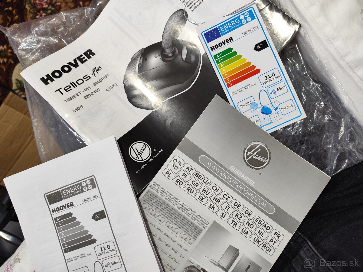 Vysávač Hoover Telios Plus TE80PET 011, A+ - 7