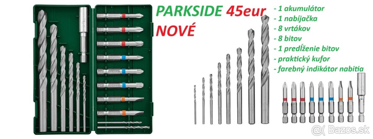 Aku vŕtacie skrutkovače Parkside - 7