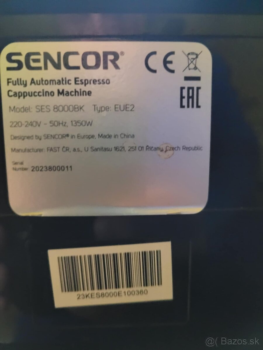 Kávovar SENCOR SES8000BK - 7