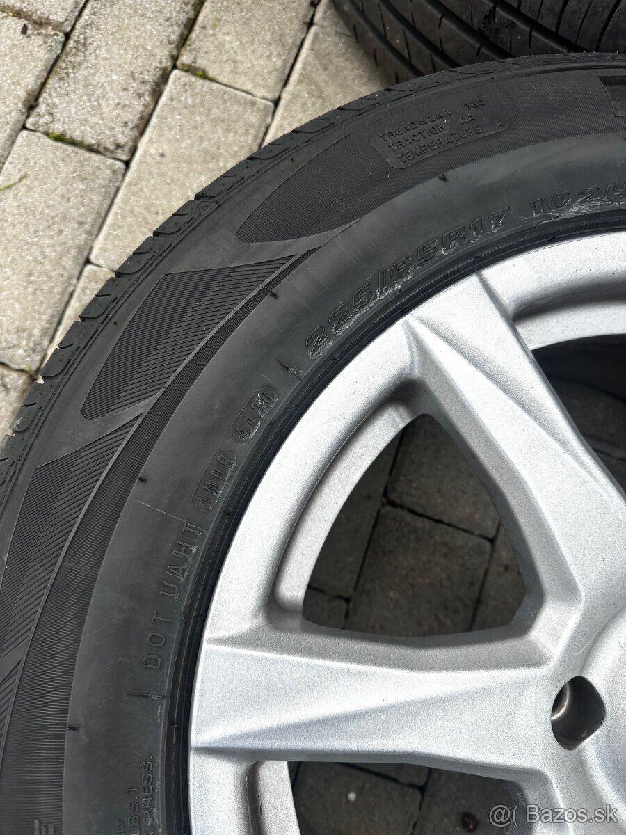 Predám elektrony 5x127 + letné pneu 225/65 r17 - 7