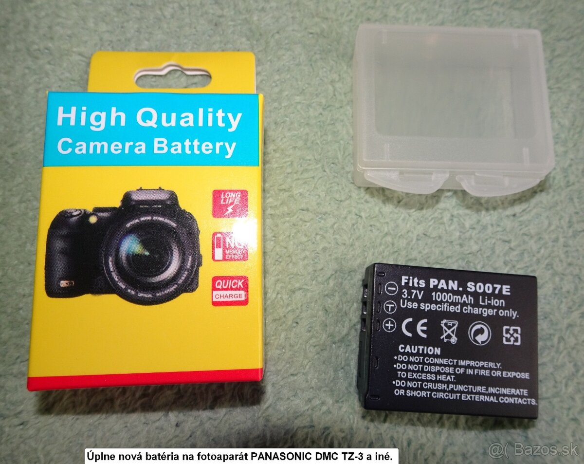 Predám úplne novú batériu na foto Panasonic DMC TZ-3 - 7