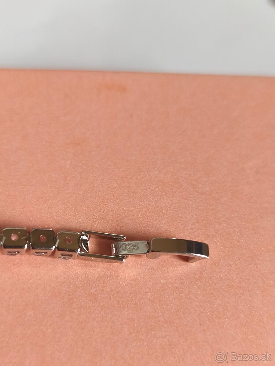 Tenisový náramok zo striebra 925 - 7