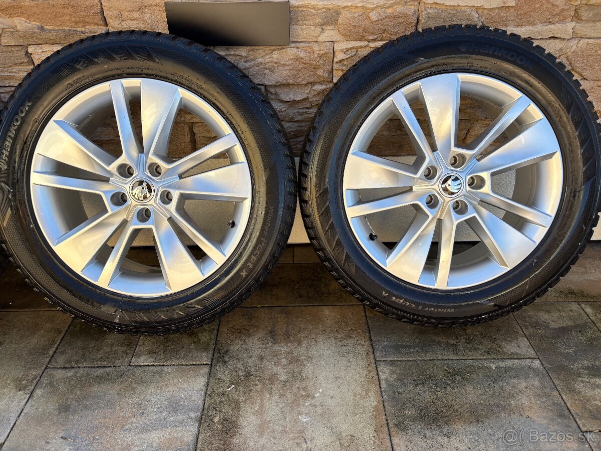 ZIMNÁ SADA SKODA 5x112 R18 + ZIMNÉ PNEU 235/55 R18 - 7