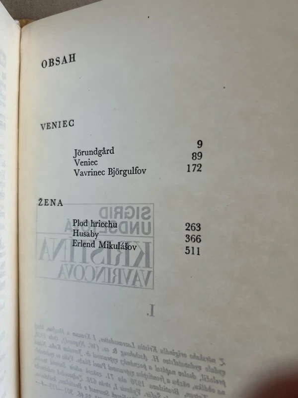 Kristina Vavřincova I a II - Sigrid Undset r.1970 - 7