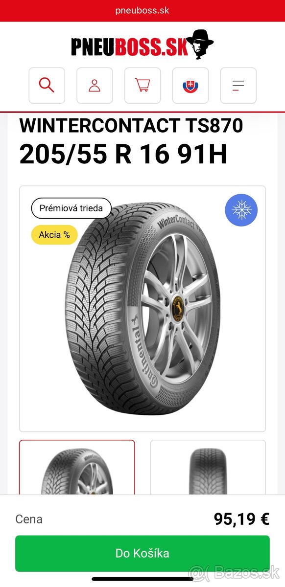 ❄️Zimné pneu 205/55 r16 Continental - 7
