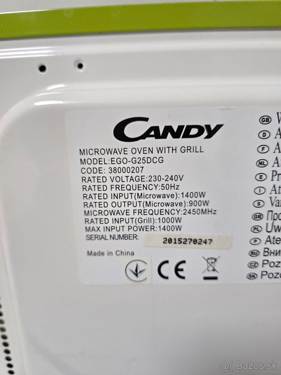 Mikrovlnná rúra CANDY - 7