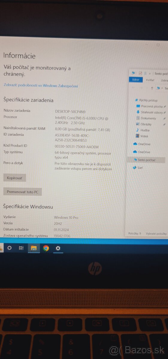 notebook HP 820 G3 - 7