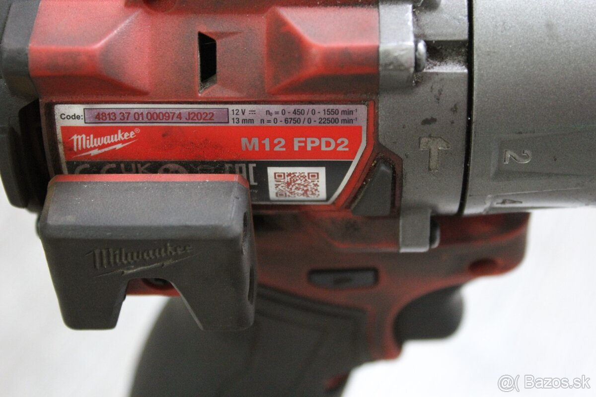 vŕtačka milwaukee M12 FPD2 - 7
