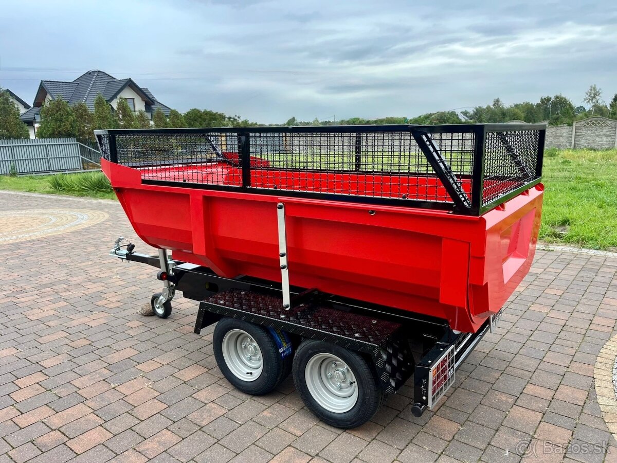 Sklápěcí přívěsný vozík do 750 kg – za auto i čtyřkolku malo - 7