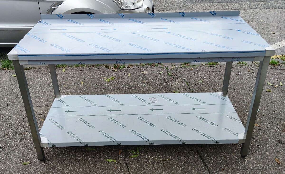 Gastro nábytok, pracovné stoly policové, dvojpolicové - 7