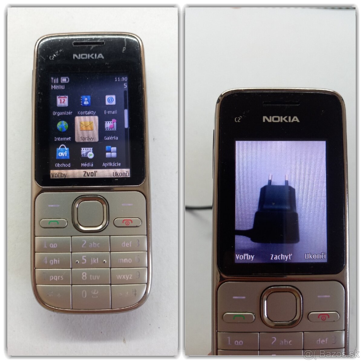 NOKIA C2-01 RM-721 Zlatá-Gold - 7