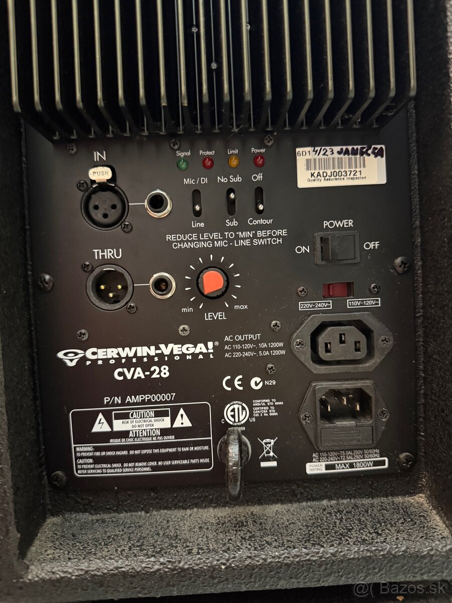 Cerwin Vega CVA118X , 28X - 7