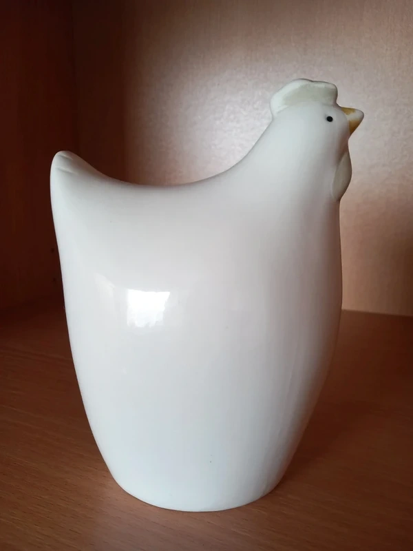 Keramická stojaca sliepočka 15x10x7 cm - 7