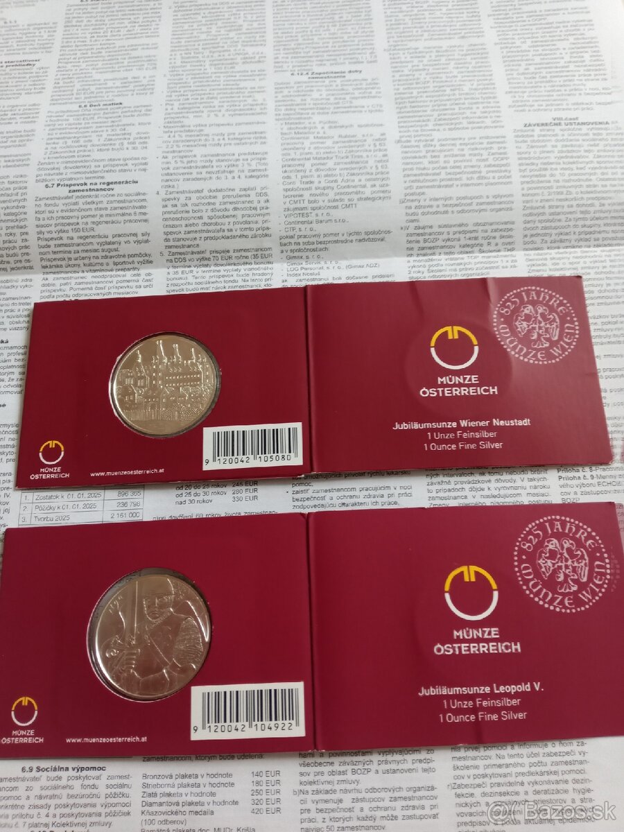 1oz a 2oz strieborné investičné mince - 7