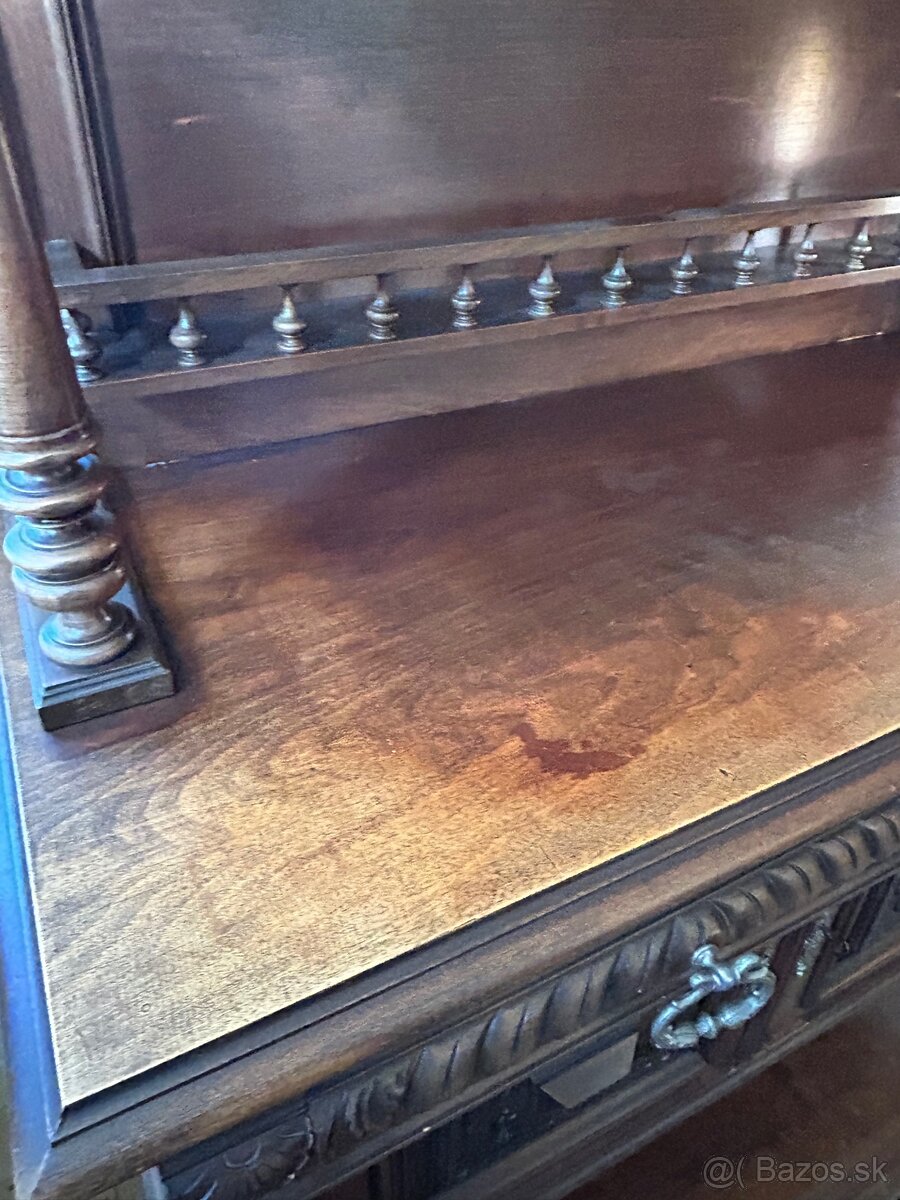 Starožitný príborník, etažér - 7