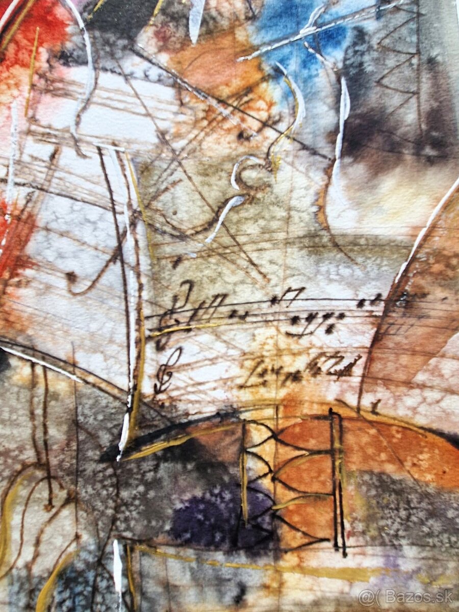 Michael Rosenwein (UNIKAT-akvarel) Abstraktný expresionizmus - 7