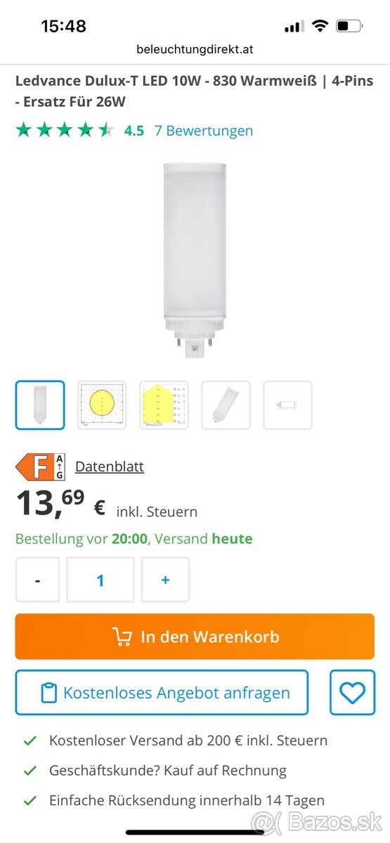 LED Dulux 10W 4P priemyselné svietidlá - 7