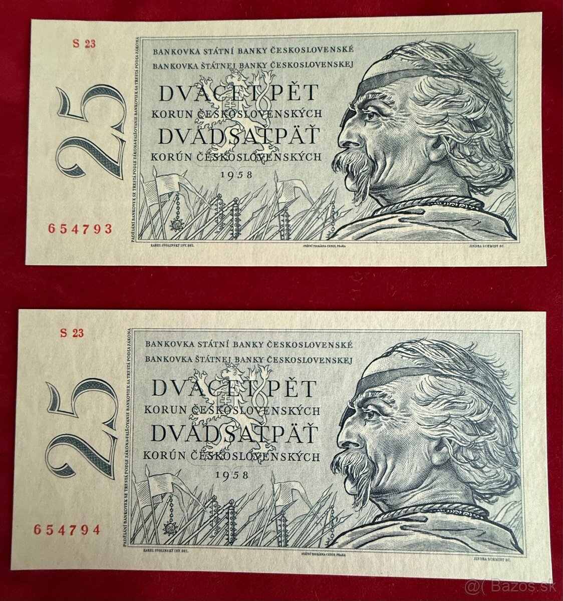 Československé bankovky UNC postupky za sebou - 7