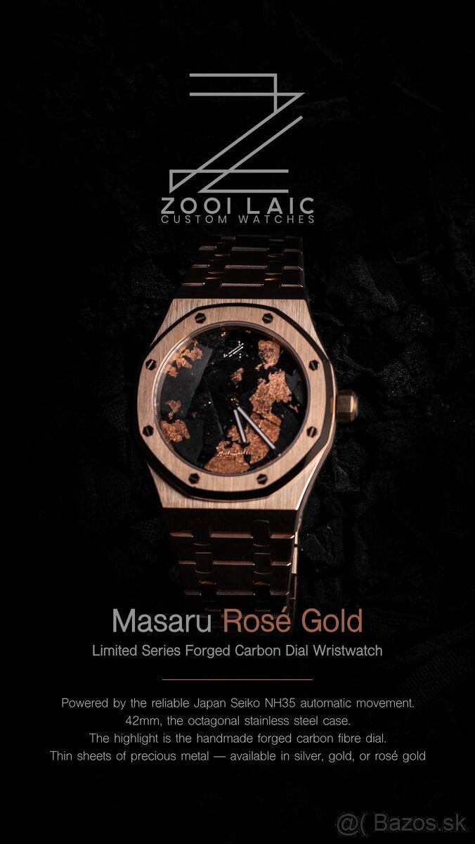 Automatické hodinky - jedinečné s karbonovým číselníkom - 7