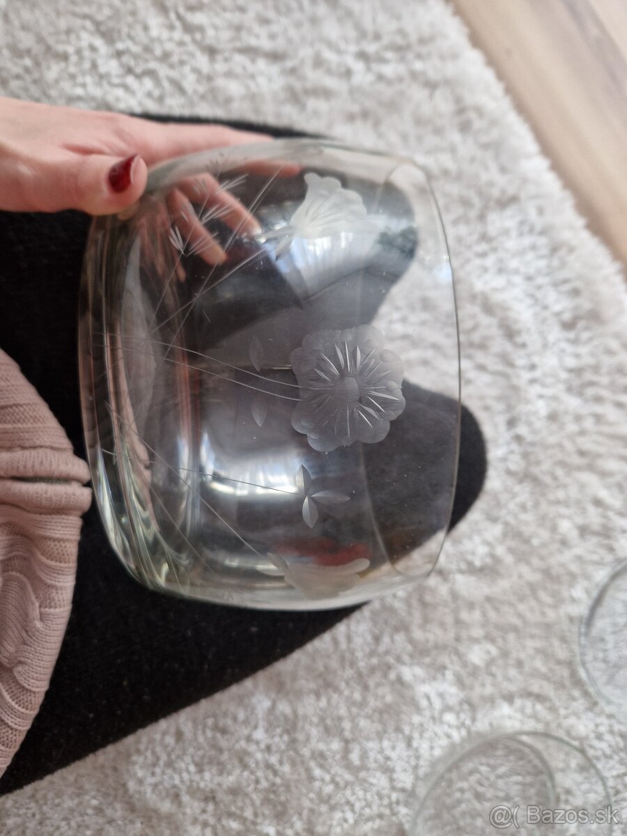 Retro sklenene misy - 7