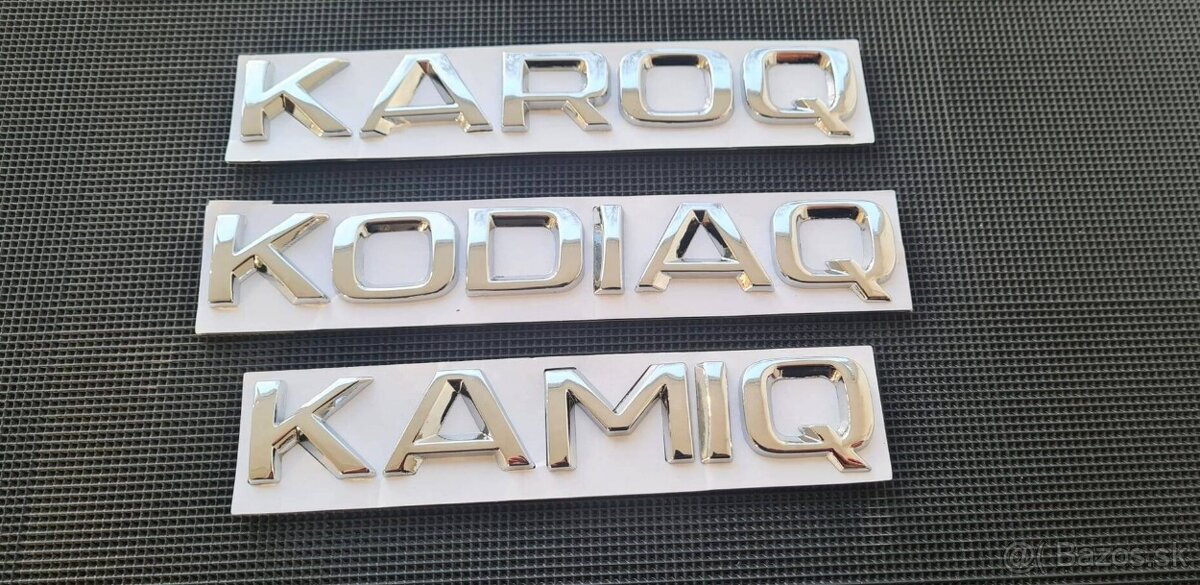 ŠKODA nápisy ČIERNE / CHROMOVE - 7