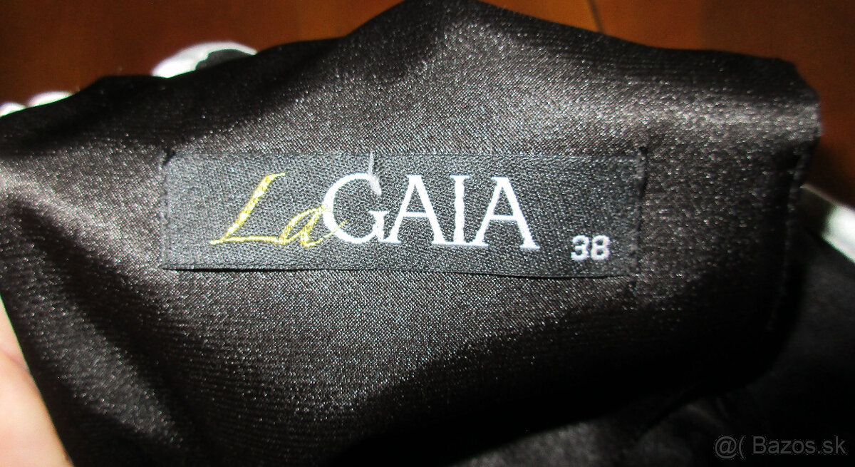 Blúzka, sukňa krémovo- čierna, veľ S - 7