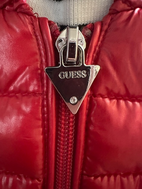 Ružovočervená metalická vetrovka GUESS originál - 7