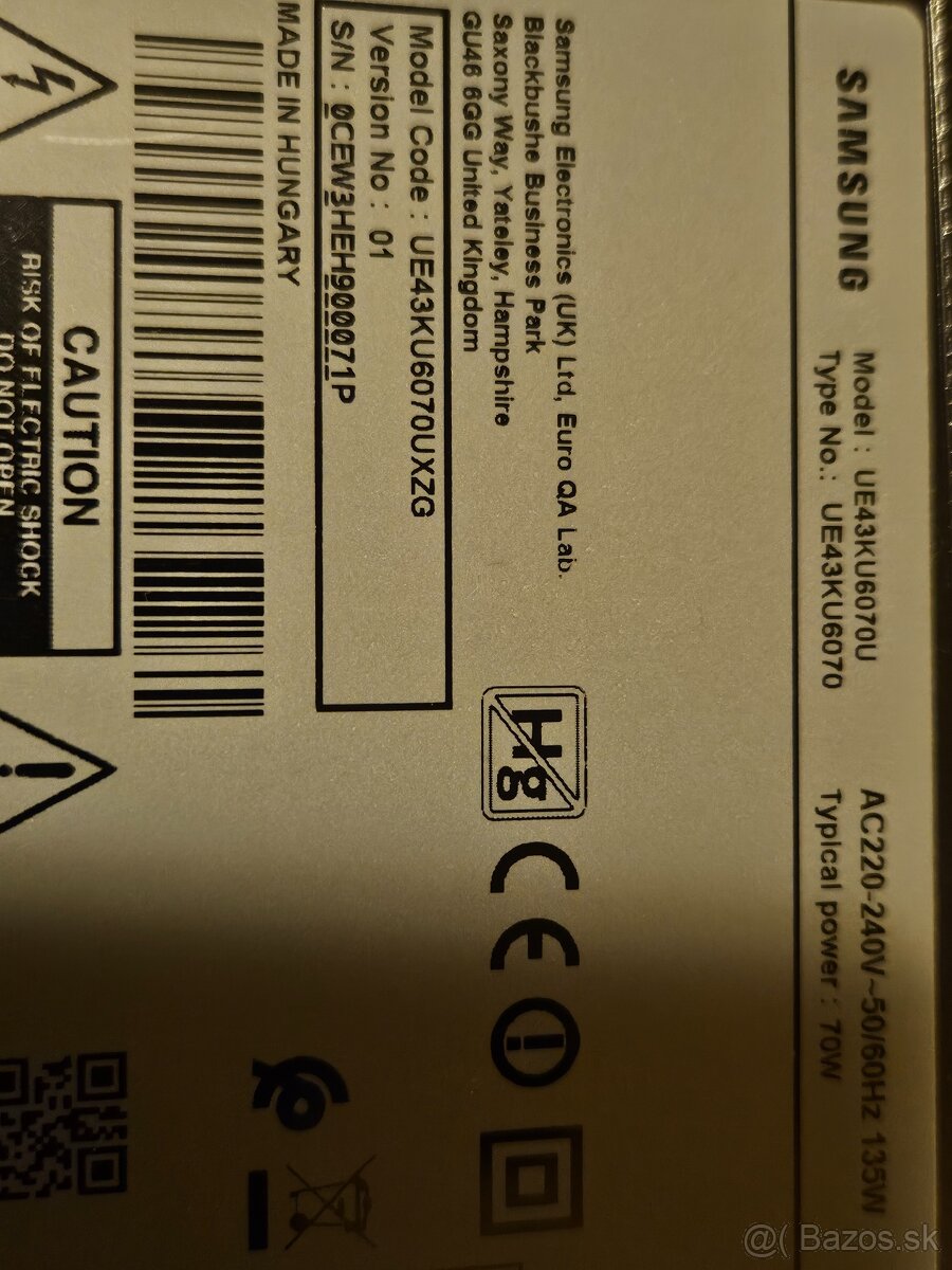 Samsung UE43KU6070U 109 cm (43") 4K Ultra HD Smart TV Black - 7