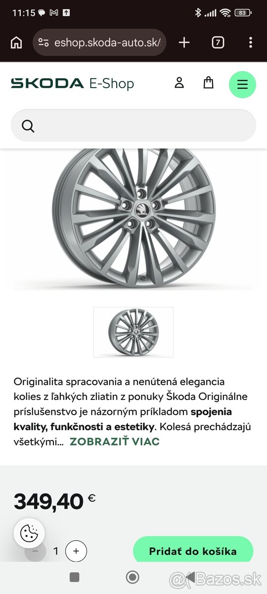 5x112 R19 Originál Škoda Superb 3 Trinity - 7